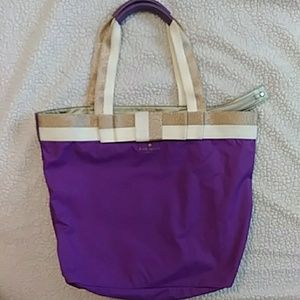 Kate Spade Purple Tote with Bow
